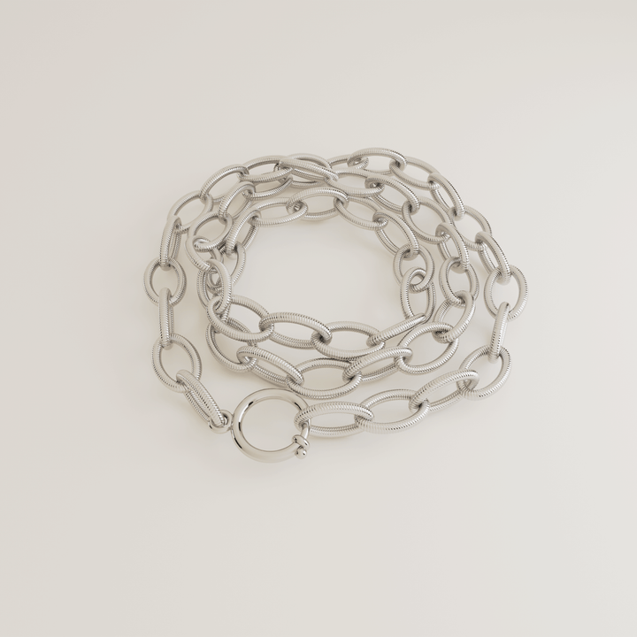 SILVER NECKLACE/BRACELET ROXIE