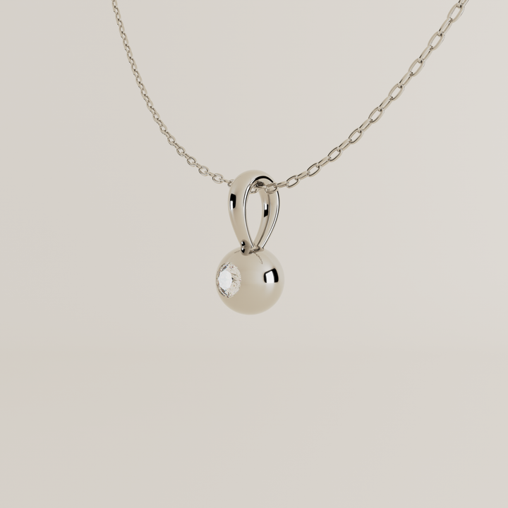 SILVER NECKLACE BIRTHSTONE