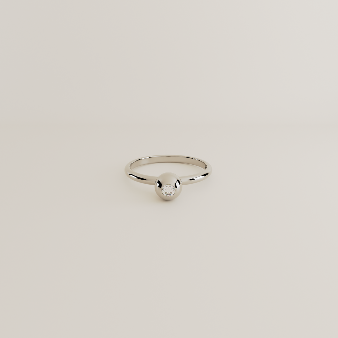 SILVER RING BIRTHSTONE