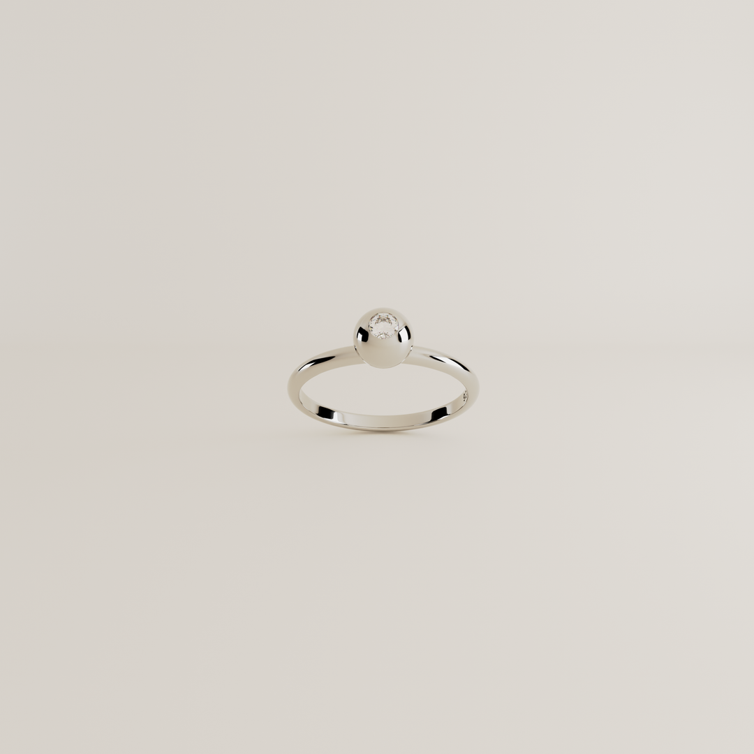 SILVER RING BIRTHSTONE
