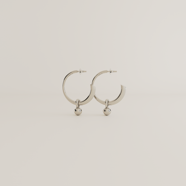 SILVER EARRINGS BIRTHSTONE POLYMORPHIC