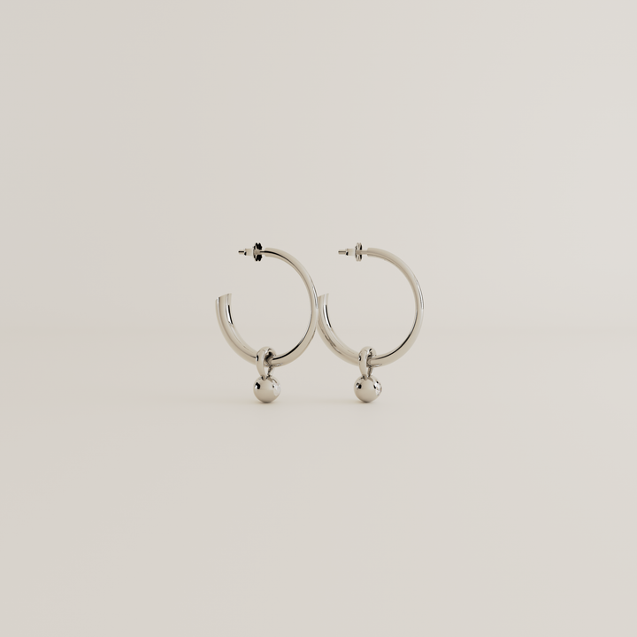 SILVER EARRINGS BIRTHSTONE POLYMORPHIC