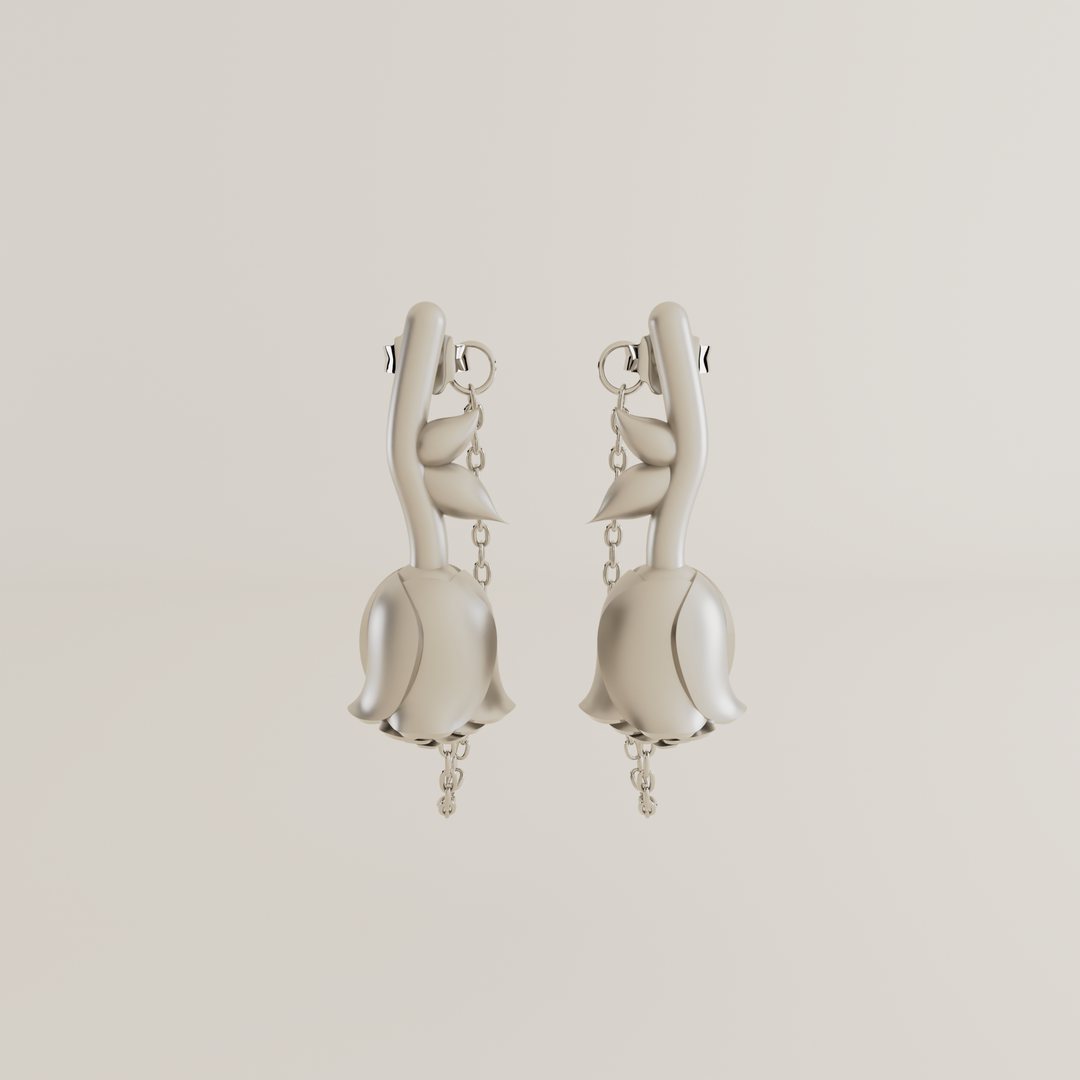 SILVER EARRINGS BELLE
