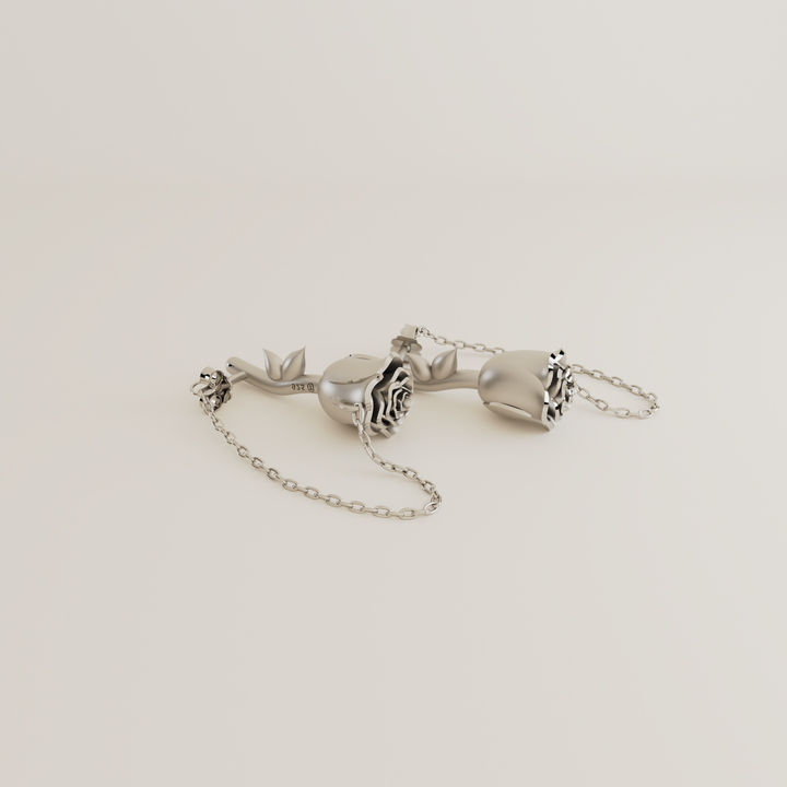 SILVER EARRINGS BELLE