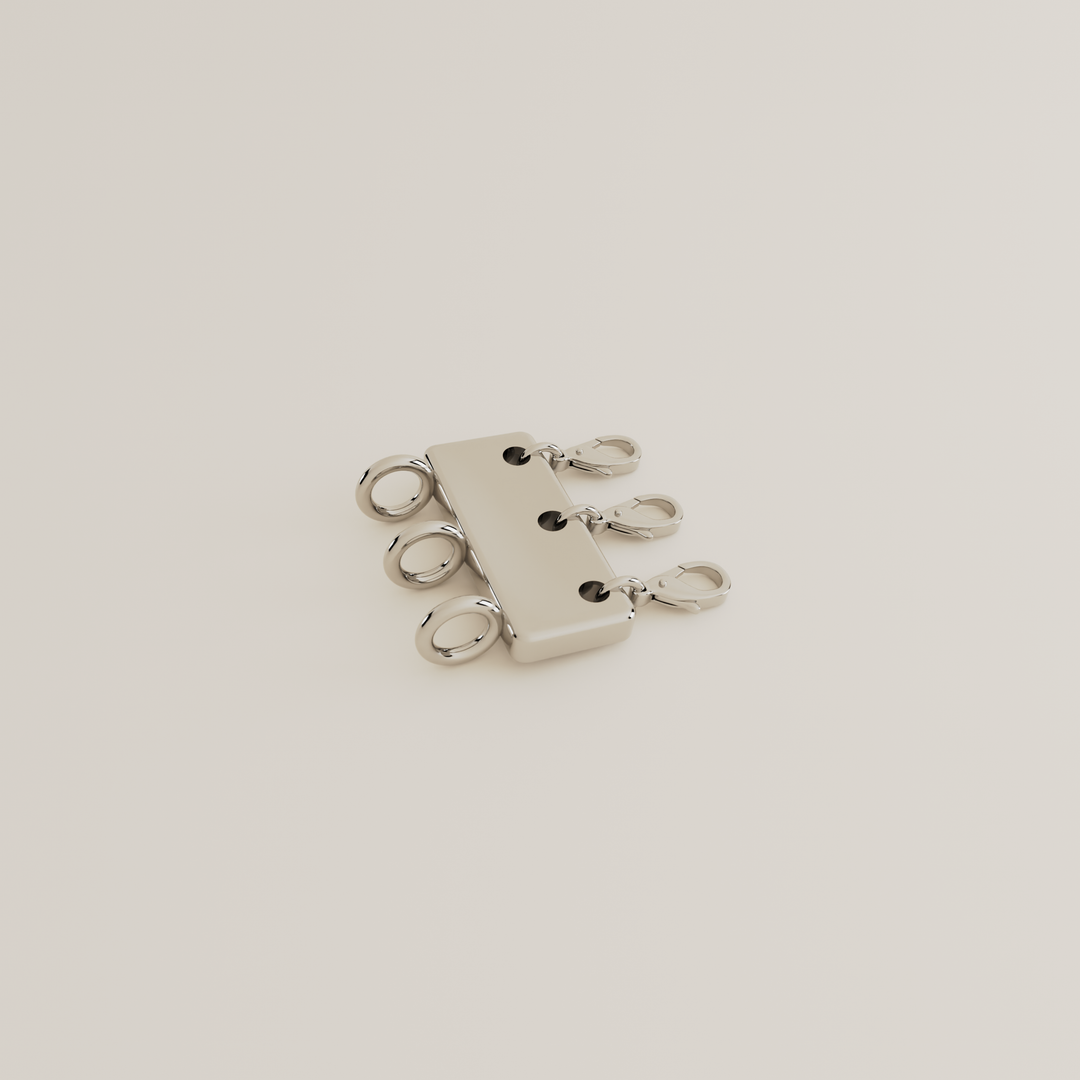 SILVER CLASP FOR NECKLACE LAYERING