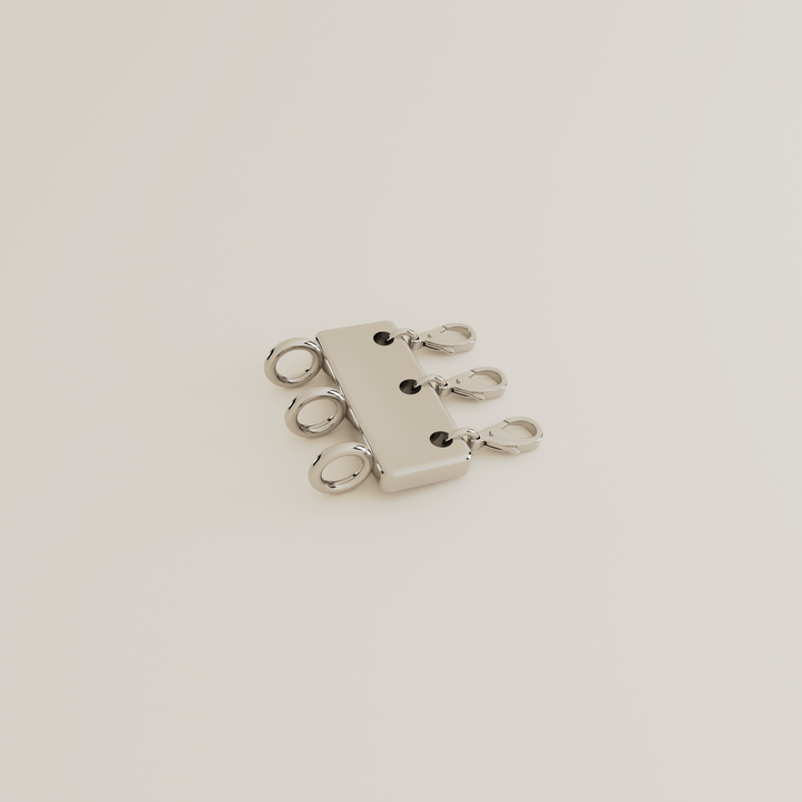 SILVER CLASP FOR NECKLACE LAYERING