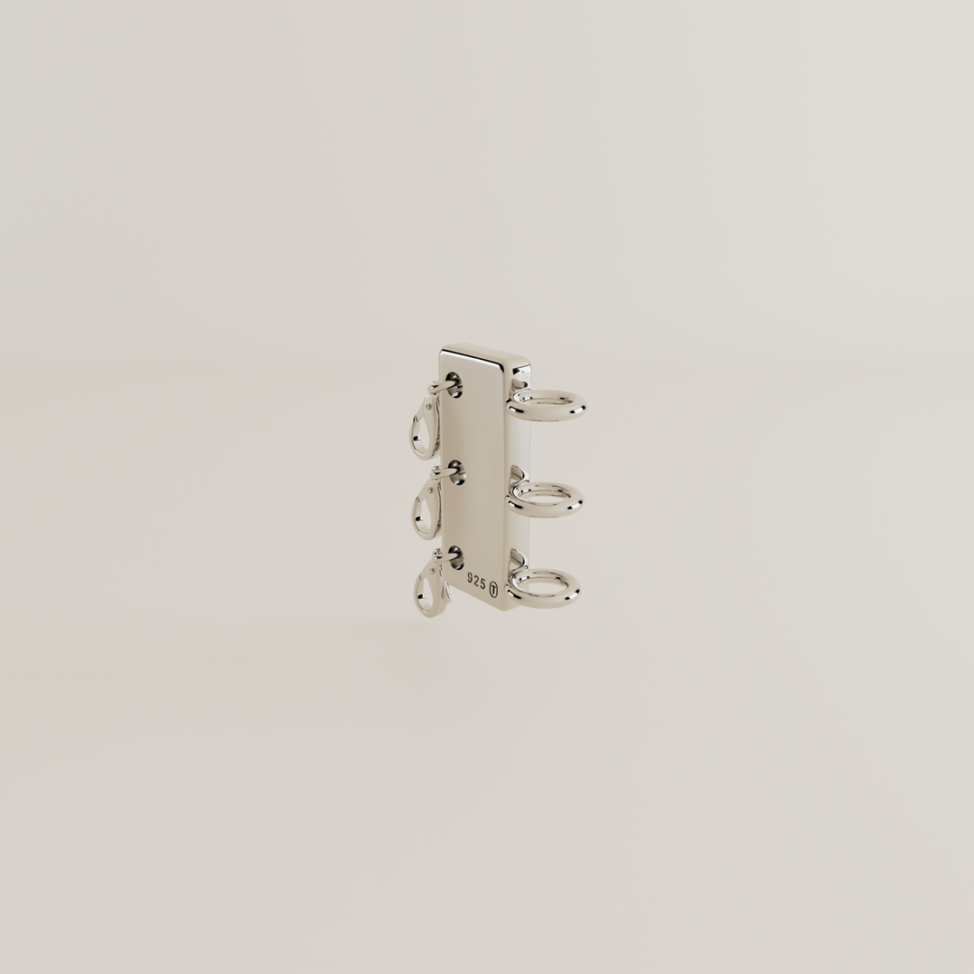 SILVER CLASP FOR NECKLACE LAYERING